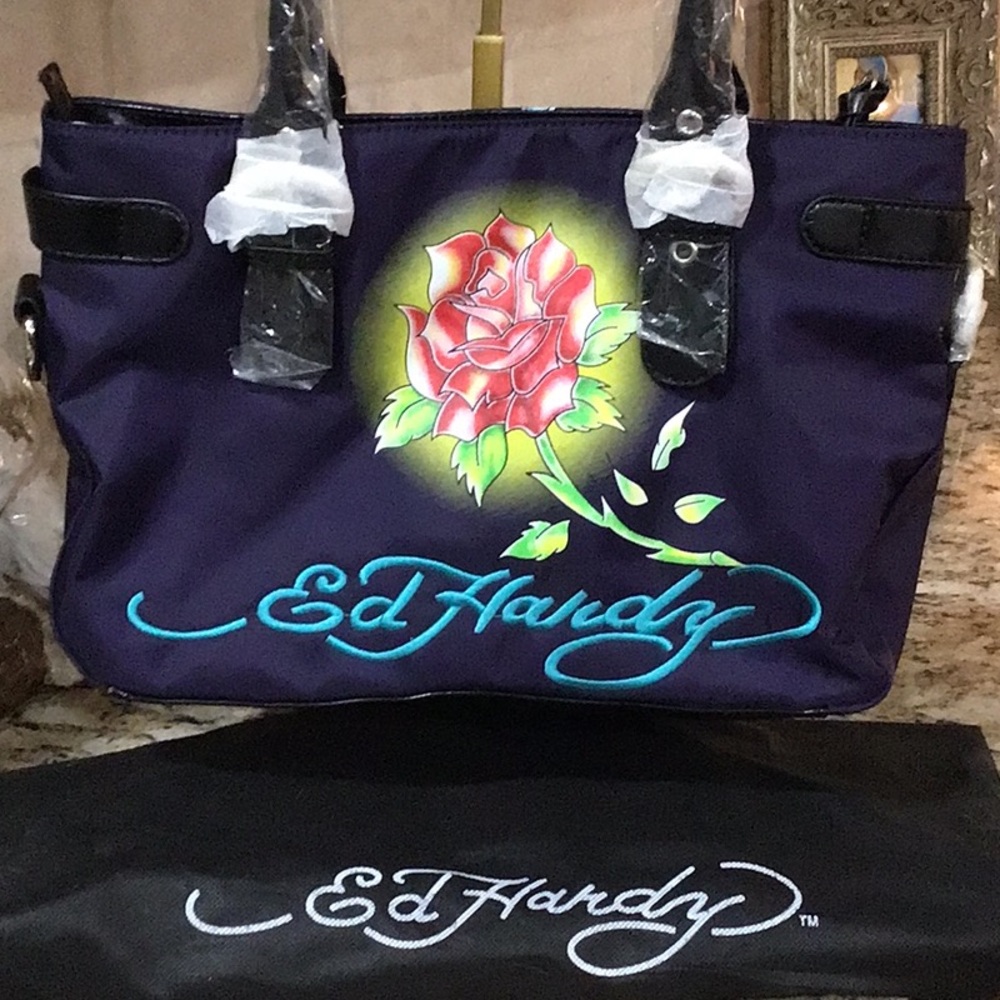 Ed Hardy Love Kills Slowly Charms Tote Bag - Picture 5 of 5